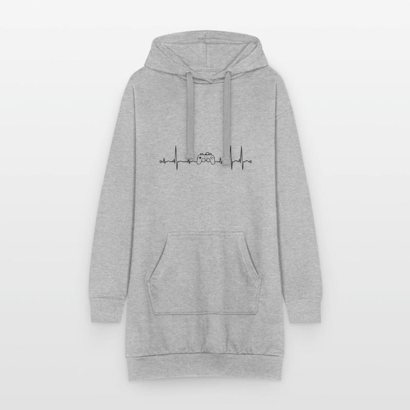 ecg controller pulse Hoodie Dress