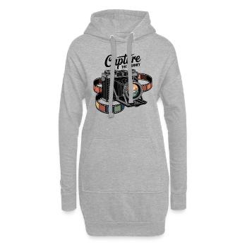 Capture the Journey - Hoodie-Kleid - Grau meliert - Vorne