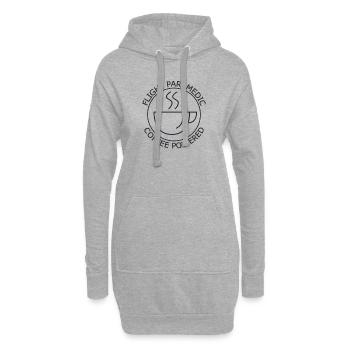 Vol Paramédic Sauvetage aérien alimenté par le café - Sweat-shirt à capuche long Femme - gris chiné - Devant