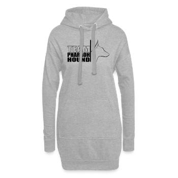 TEAM Pharaoh Hound Hunde Hund Wilsigns - Hoodie-Kleid - Grau meliert - Vorne
