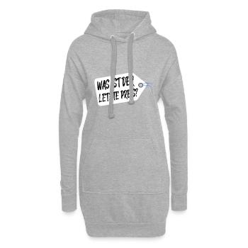 Was ist der letzte Preis Flohmarkt Feilschen - Hoodie-Kleid - Grau meliert - Vorne