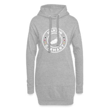Mäht In Germany Rasenmäher Gärtner Garten - Hoodie-Kleid - Grau meliert - Vorne