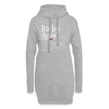 Babo Bosnian Dad Bosnia and Herzegovina - Hoodie-Kleid - Grau meliert - Vorne