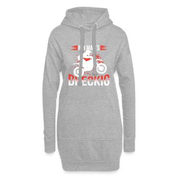 Ich Mags Dreckig Motocross Enduro FahrerIch Mags D - Hoodie-Kleid - Grau meliert - Vorne