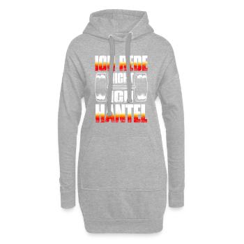 Ich Rede Nicht Ich Hantel Fitness Bodybuilding - Hoodie-Kleid - Grau meliert - Vorne