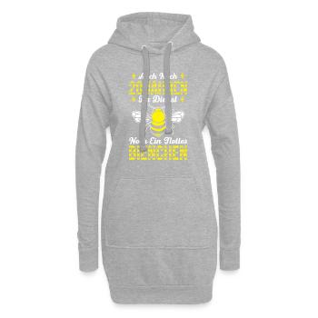 Nach 20 Jahren Dienst Noch Ein Flottes Bienchen - Hoodie-Kleid - Grau meliert - Vorne