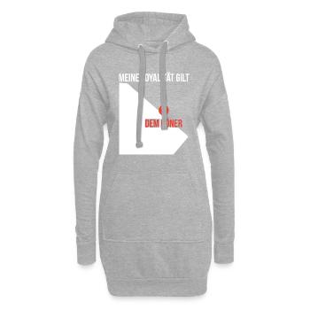 Meine Loyalität Gilt Dem Döner Döner Kebab Geschen - Hoodie-Kleid - Grau meliert - Vorne