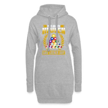 Hör Auf Zu Heulen Bau Lieber Auf Geschenk Biliard - Hoodie-Kleid - Grau meliert - Vorne