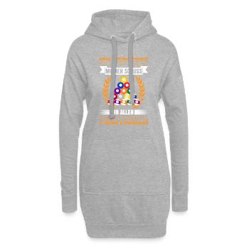Ich Versenke Meinen Schuss In Allen Positionen - Hoodie-Kleid - Grau meliert - Vorne