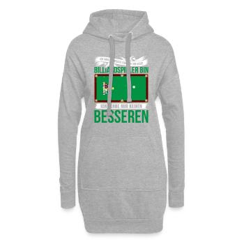 Ich Habe Nie Gesagt Dass ch Der Beste Billiardspie - Hoodie-Kleid - Grau meliert - Vorne