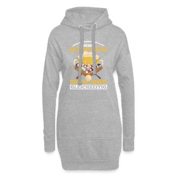 Ich Bin Ein Einzigartiges Talent Ich Kann Billiard - Hoodie-Kleid - Grau meliert - Vorne