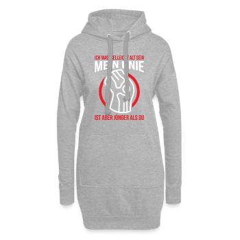 Ich Mag Vielleicht Alt sein Mein Knie Ist Aber Jün - Hoodie-Kleid - Grau meliert - Vorne