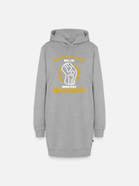 Meine Heutige Gute Stimmung Wurde Von Meinem Neuen - Hoodie-Kleid - Grau meliert