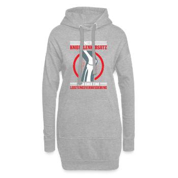 Mein Kniegelenkersatz war eher eine Leistungsverbe - Hoodie-Kleid - Grau meliert - Vorne