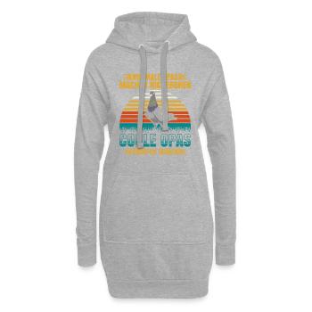 Normale Opas Machen Nickerchen Coole Opas Züchten - Hoodie-Kleid - Grau meliert - Vorne
