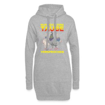 Nur Noch Eine Taube Versprochen Geschenk - Hoodie-Kleid - Grau meliert - Vorne