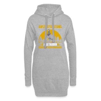 Anstaltsleitung Alle Tauben Hören Auf Mein Kommand - Hoodie-Kleid - Grau meliert - Vorne