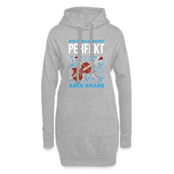 Ich Spiele Nicht Perfekt Aber Krass Bratschist - Hoodie-Kleid - Grau meliert - Vorne