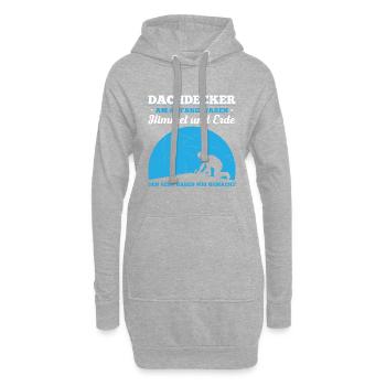 Dachdecker Am Anfang Waren Himmel Und Erde. Den Re - Hoodie-Kleid - Grau meliert - Vorne