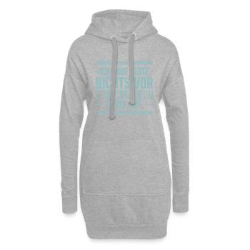 Ich Habe Heute Nichts Vor Und Ich Liege Gut In Der - Hoodie-Kleid - Grau meliert - Vorne