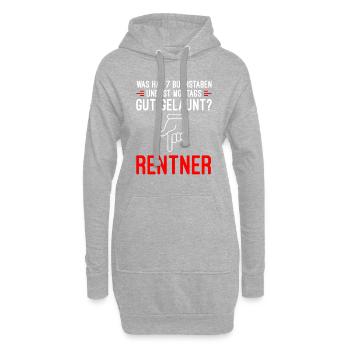 Was Hat 7 Buchstaben Und Ist Montags Gut Gelaunt? - Hoodie-Kleid - Grau meliert - Vorne
