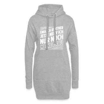 Endlich Rentner Jetzt Nerv Ich Nur Noch Meine Frau - Hoodie-Kleid - Grau meliert - Vorne
