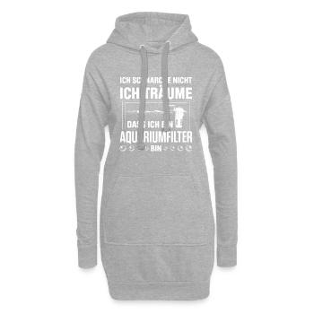Ich Schnarche Nicht Ich Träume Dass Ich Ein Aquari - Hoodie-Kleid - Grau meliert - Vorne