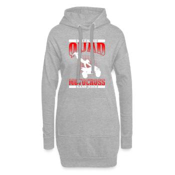 Ich Fahre Quad Motocross Kann Jeder - Hoodie-Kleid - Grau meliert - Vorne