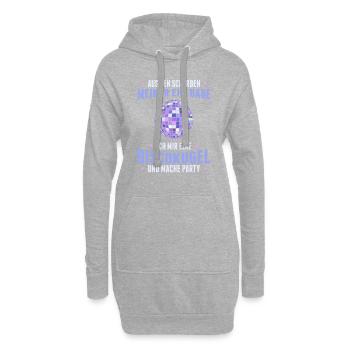 Aus Den Scherben Meiner Ehe Baue Ich Mir Eine Disc - Hoodie-Kleid - Grau meliert - Vorne