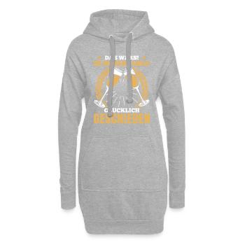 Das Wars! Ich Bin Wieder Single! Glücklich Geschie - Hoodie-Kleid - Grau meliert - Vorne