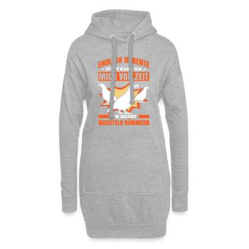 Endlich in Rente Jetzt Kann Ich Mich Vollzeit Um M - Hoodie-Kleid - Grau meliert - Vorne