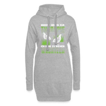 Andere Gehen Zur Therapie Ich Gehe Zu Meinen Wacht - Hoodie-Kleid - Grau meliert - Vorne