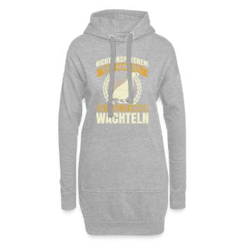 Nicht Ansprechen! Habe Keine Zeit. Ich Muss Zu Mei - Hoodie-Kleid - Grau meliert - Vorne