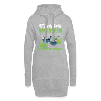Manchmal Frag Ich Mich Ob Meine Wachteln Auch Von - Hoodie-Kleid - Grau meliert - Vorne