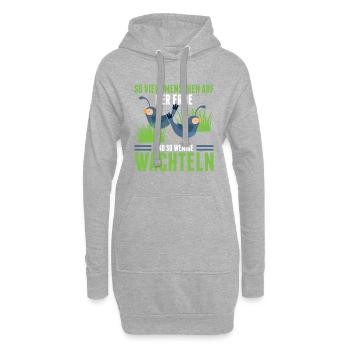 So Viele Menschen auf Der Erde Und So Wenige Wacht - Hoodie-Kleid - Grau meliert - Vorne