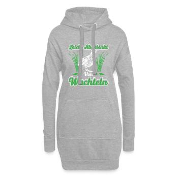 Leicht Abgelenkt Von Wachteln - Hoodie-Kleid - Grau meliert - Vorne