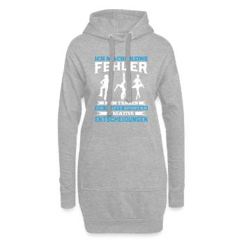 Ich Mache Keine Fehler Beim Tanzen Ich treffe Spon - Hoodie-Kleid - Grau meliert - Vorne