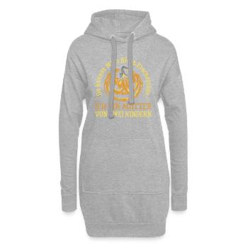 Du Kannst Mich Nicht Erschrecken Ich Bin Mutter Vo - Hoodie-Kleid - Grau meliert - Vorne