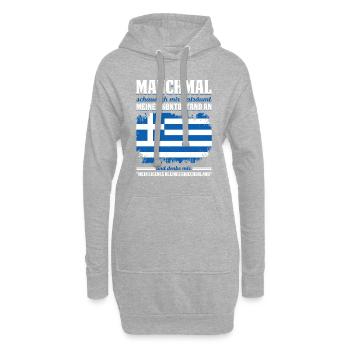 Manchmal Schaue Ich Mir Verträumt Meinen Kontostan - Hoodie-Kleid - Grau meliert - Vorne