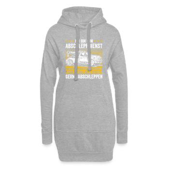 Abschleppdienst Und Würde Dich Gerne Abschleppen - Hoodie-Kleid - Grau meliert - Vorne