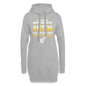 Spiele Immer Mit Autos Jetzt Beim Abschleppdienst - Hoodie-Kleid - Grau meliert - Vorne