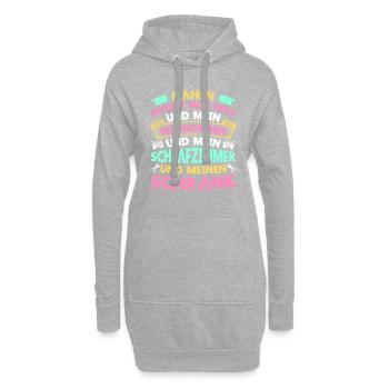Nähen Erfüllt Mein Herz Geschenk Nähen Näherin - Hoodie-Kleid - Grau meliert - Vorne