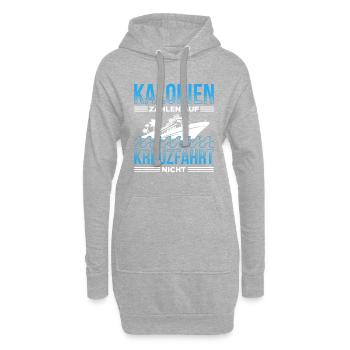 Kalorien Zählen Auf Kreuzfahrt Nicht Urlaub - Hoodie-Kleid - Grau meliert - Vorne