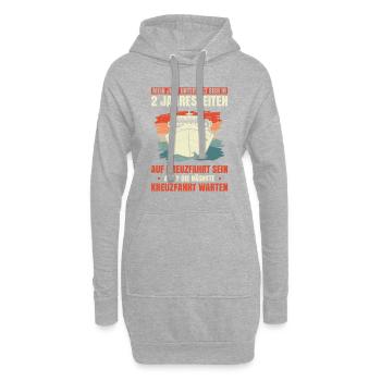 Jahr Unterteilt Sich In 2 Jahreszeiten Kreuzfahrt - Hoodie-Kleid - Grau meliert - Vorne