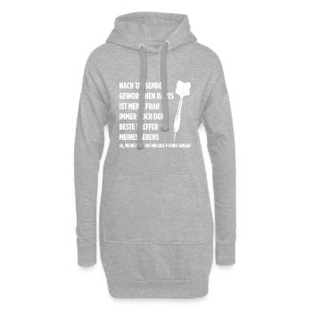 Nach Tausenden Geworfenen Darts Ist Meine Frau Imm - Hoodie-Kleid - Grau meliert - Vorne
