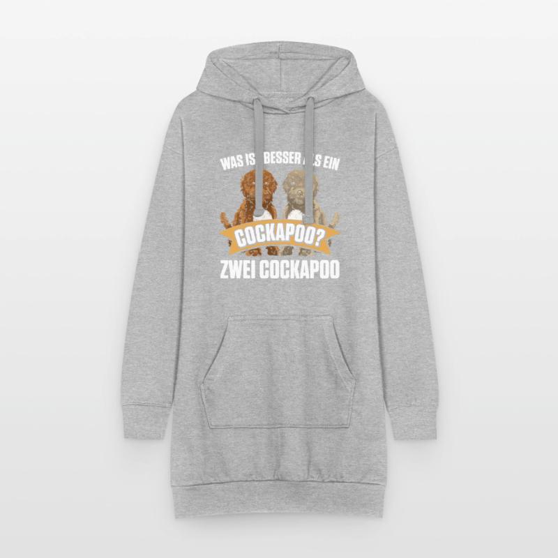Was ist besser als ein Cockapoo? Zwei Cockapoo Hoodie-Kleid