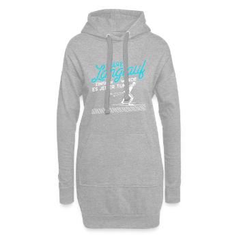 Wäre Langlauf Einfach Würde Es Jeder Tun Skilanglä - Hoodie-Kleid - Grau meliert - Vorne