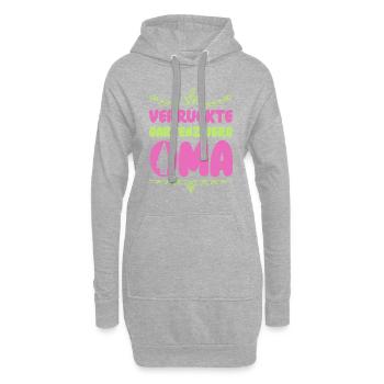 Gartenzwerg Für Gartenzwerg Liebhaber Gärtner Lust - Hoodie-Kleid - Grau meliert - Vorne