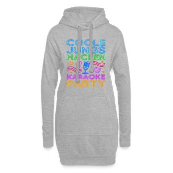 Karaoke Singen Für Lustige Karaoke Sängerin Karaok - Hoodie-Kleid - Grau meliert - Vorne