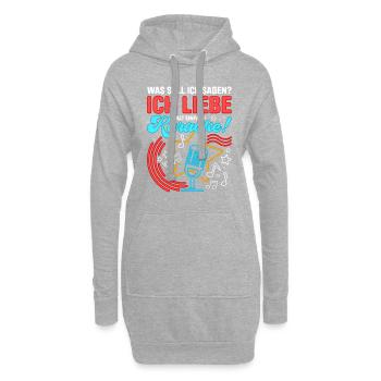 Karaoke Singen Für Lustige Karaoke Sängerin Karaok - Hoodie-Kleid - Grau meliert - Vorne